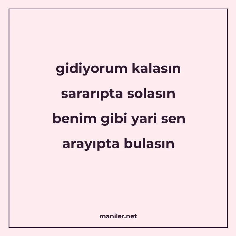 gidiyorum kalasın sararıpta solasın benim gibi yari sen aray manisi görseli