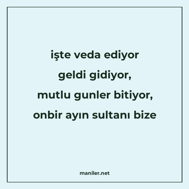 işte veda ediyor geldi gidiyor, mutlu gunler bitiyor, onbir manisi görseli
