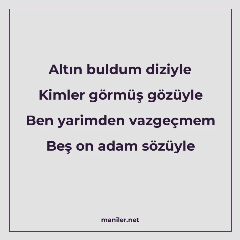 Altın buldum diziyle Kimler görmüş gözüyle Ben yarimden vazg manisi görseli