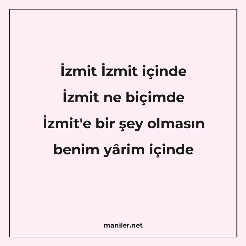 İzmit İzmit içinde İzmit ne biçimde İzmit'e bir şey olm manisi görseli