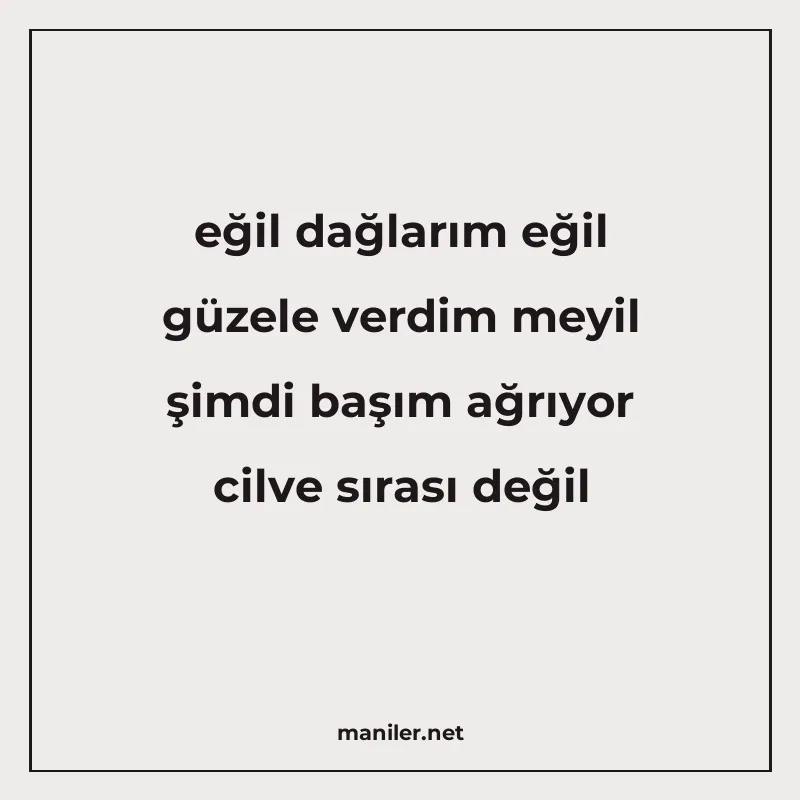 eğil dağlarım eğil güzele verdim meyil şimdi başım ağrıyor c manisi görseli