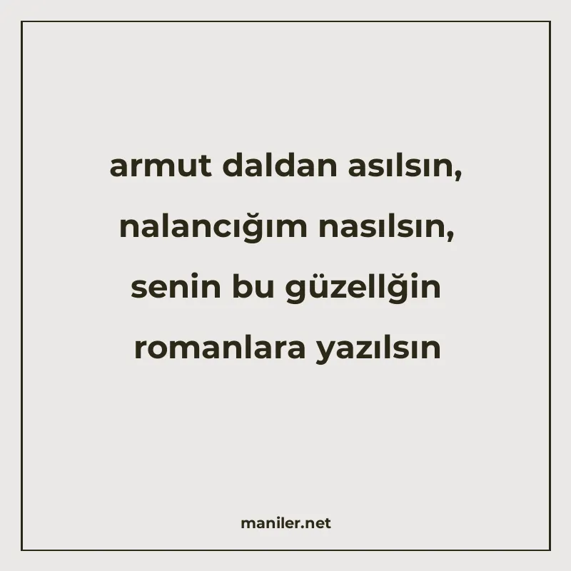 armut daldan asılsın, nalancığım nasılsın, senin bu güzellği manisi görseli