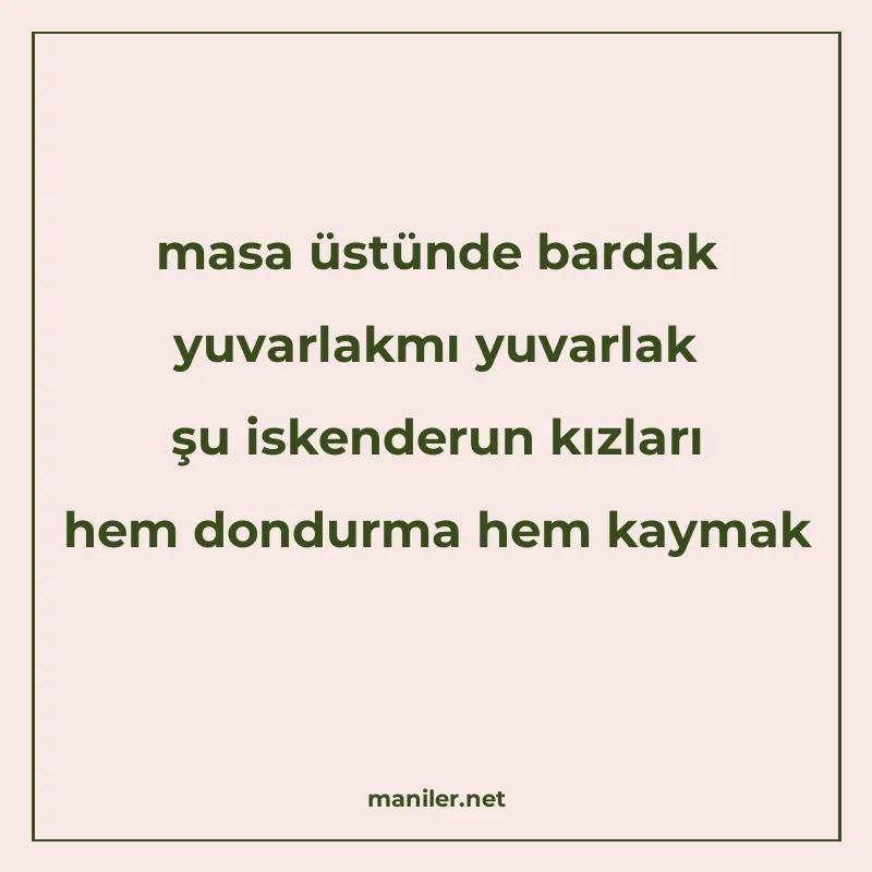 masa üstünde bardak yuvarlakmı yuvarlak şu iskenderun kızlar manisi görseli