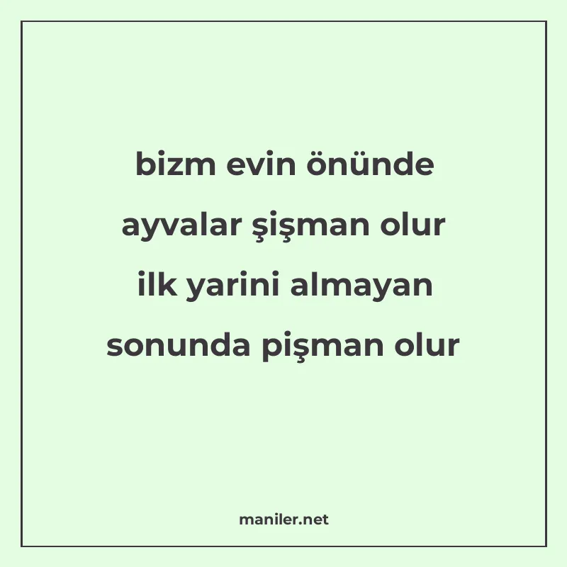 bizm evin önünde ayvalar şişman olur ilk yarini almayan sonu manisi görseli