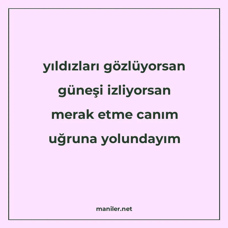 yıldızları gözlüyorsan güneşi izliyorsan merak etme canım uğ manisi görseli