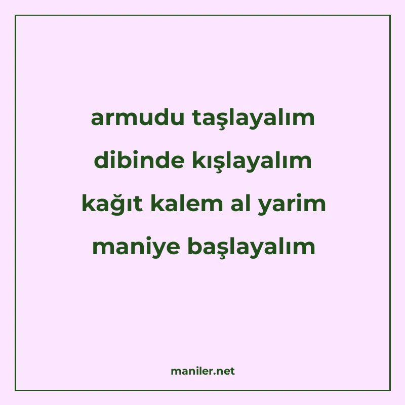 armudu taşlayalım dibinde kışlayalım kağıt kalem al yarim ma manisi görseli