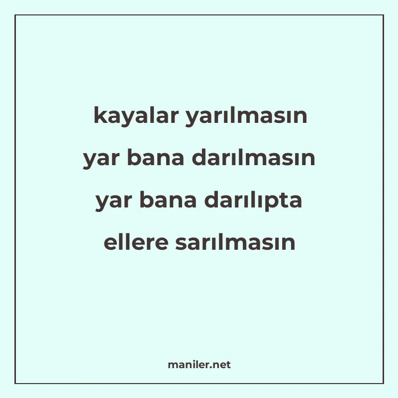 kayalar yarılmasın yar bana darılmasın yar bana darılıpta el manisi görseli