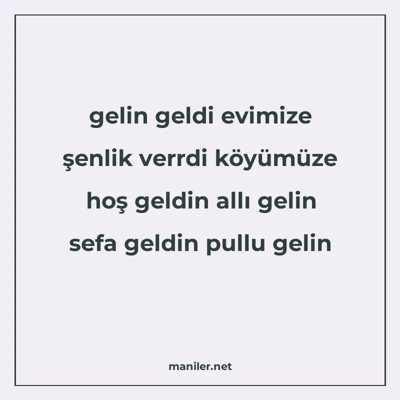 gelin geldi evimize şenlik verrdi köyümüze hoş geldin allı g manisi görseli