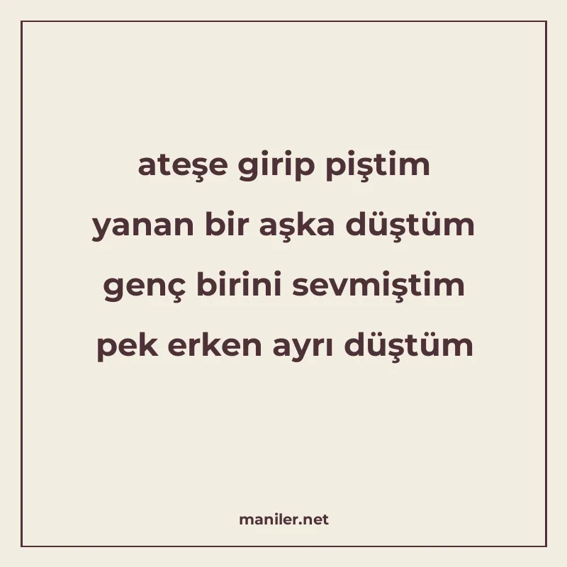ateşe girip piştim yanan bir aşka düştüm genç birini sevmişt manisi görseli