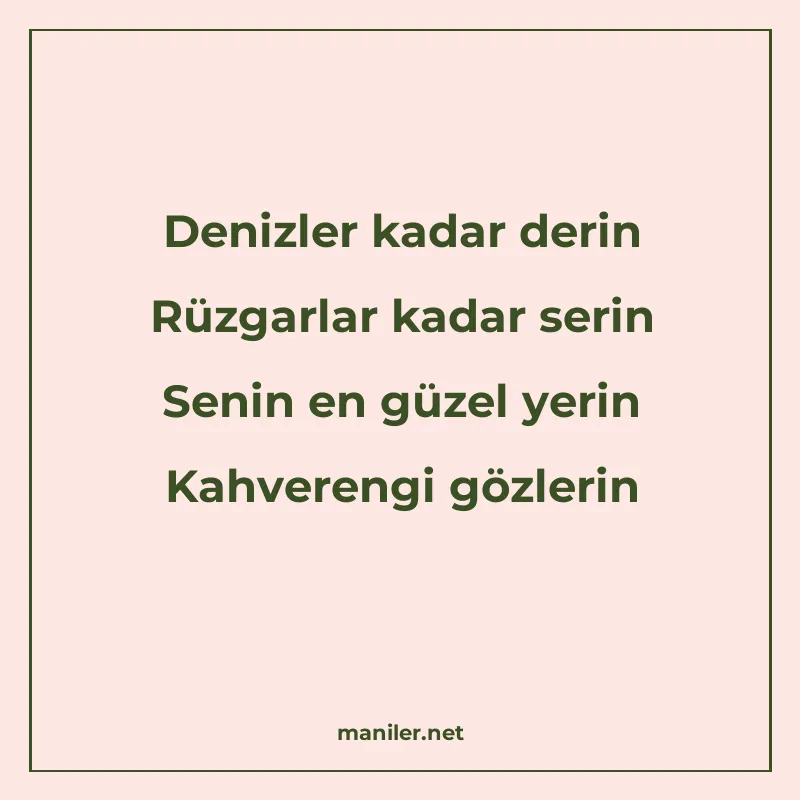 Denizler kadar derin Rüzgarlar kadar serin Senin en güzel ye manisi görseli