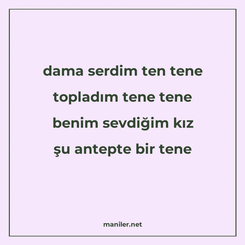 dama serdim ten tene topladım tene tene benim sevdiğim kız ş manisi görseli